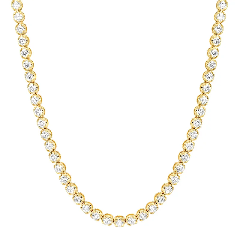 14K Diamond Tennis Necklace