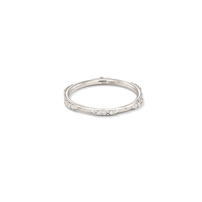 Kendra Scott Posey Diamond Band Ring 14K White Gold