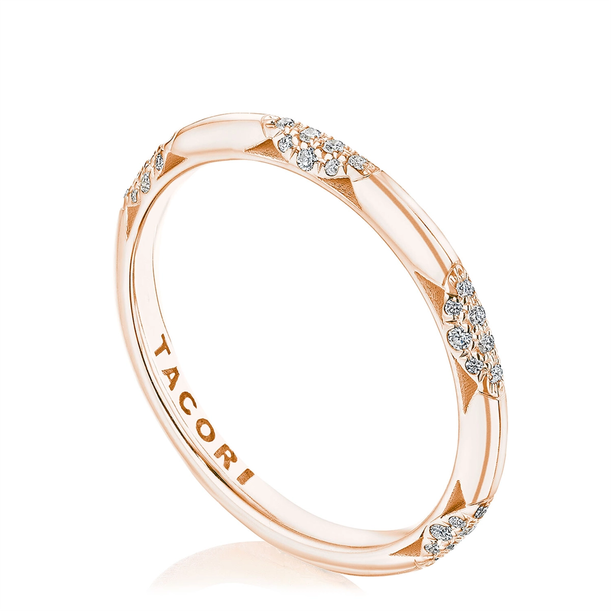 Tacori 18K Rose Gold Founders Diamond Band