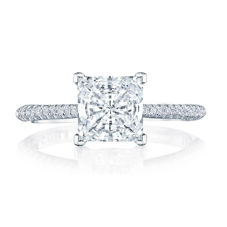 Tacori 18K White Gold Semi Mount Diamond Ring