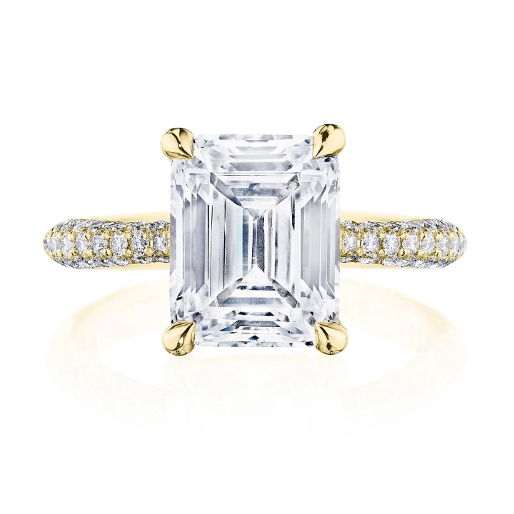 Tacori 18K Yellow Gold Semi Mount Diamond Ring