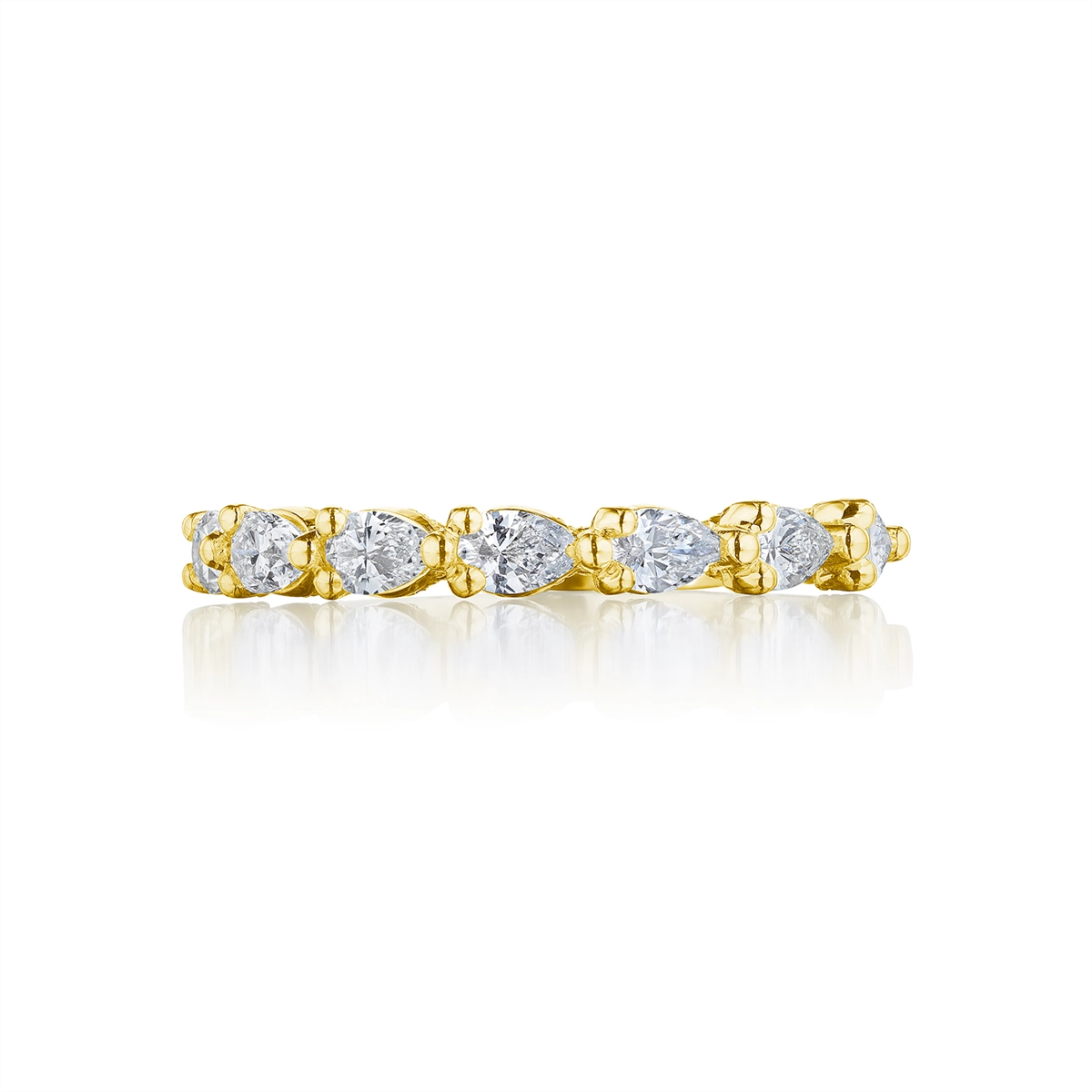 Tacori Sculpted Crescent 18K Yellow Gold Diamond Band