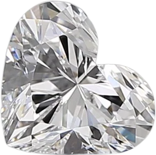 0.7 Carat E VVS2 Heart Natural Diamond