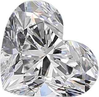 0.9 Carat D SI1 Heart Natural Diamond