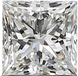 0.92 Carat G VVS2 Princess Natural Diamond