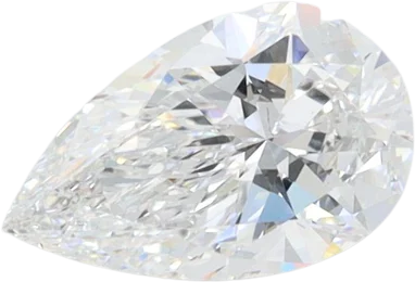 1 Carat D VS2 Pear Lab Diamond