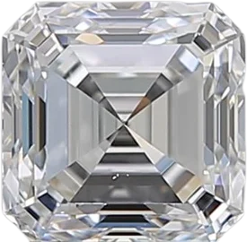 1.01 Carat E VS1 Asscher Natural Diamond