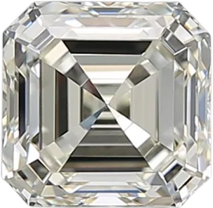 1.01 Carat I VVS2 Asscher Natural Diamond