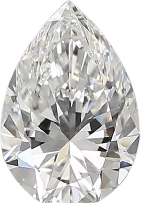 1.01 Carat F VVS2 Pear Natural Diamond