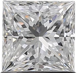 1.01 Carat E VVS2 Princess Natural Diamond