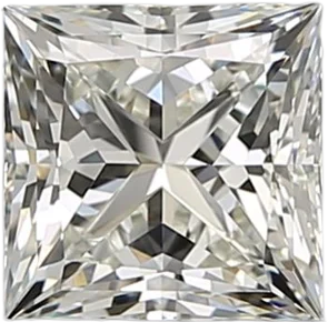 1.01 Carat J VVS2 Princess Natural Diamond