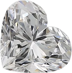 1.02 Carat F IF Heart Natural Diamond