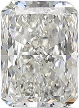 1.02 Carat I VVS1 Radiant Natural Diamond