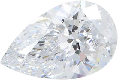 1.36 Carat F VVS1 Pear Lab Diamond