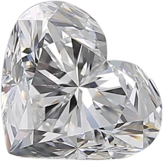 1.5 Carat D VS2 Heart Natural Diamond