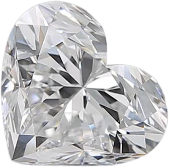 1.5 Carat D VVS2 Heart Natural Diamond