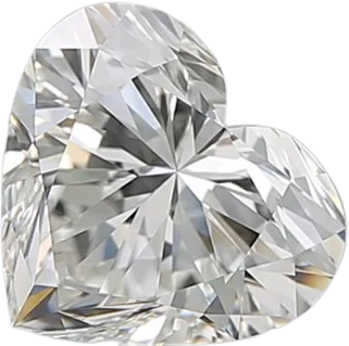 1.53 Carat I VVS2 Heart Natural Diamond