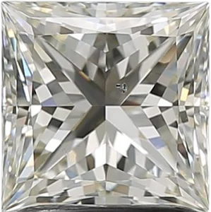 1.57 Carat L SI1 Princess Natural Diamond