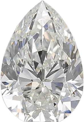 1.7 Carat H SI1 Pear Natural Diamond