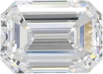 2 Carat D VVS2 Emerald Lab Diamond