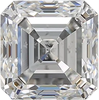 2.01 Carat F SI1 Asscher Natural Diamond