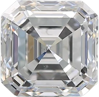 2.02 Carat F SI1 Asscher Natural Diamond