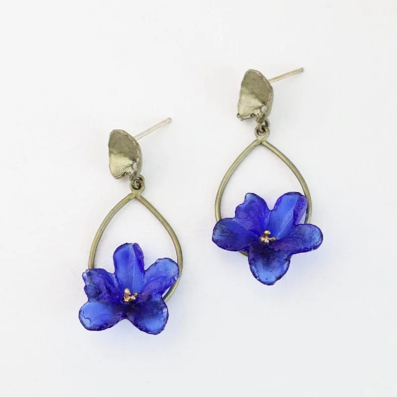 Wild Violet Hoop Earrings