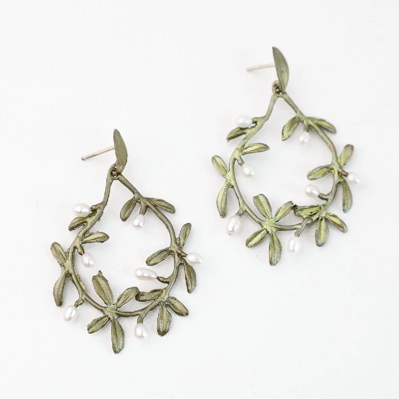 Garden Vine Hoop Earring