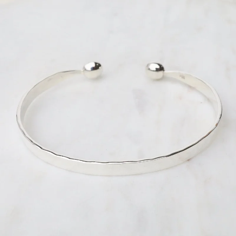 Hammered Sterling Silver Cuff