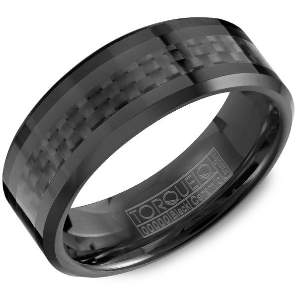 Black Ceramic Wedding Band