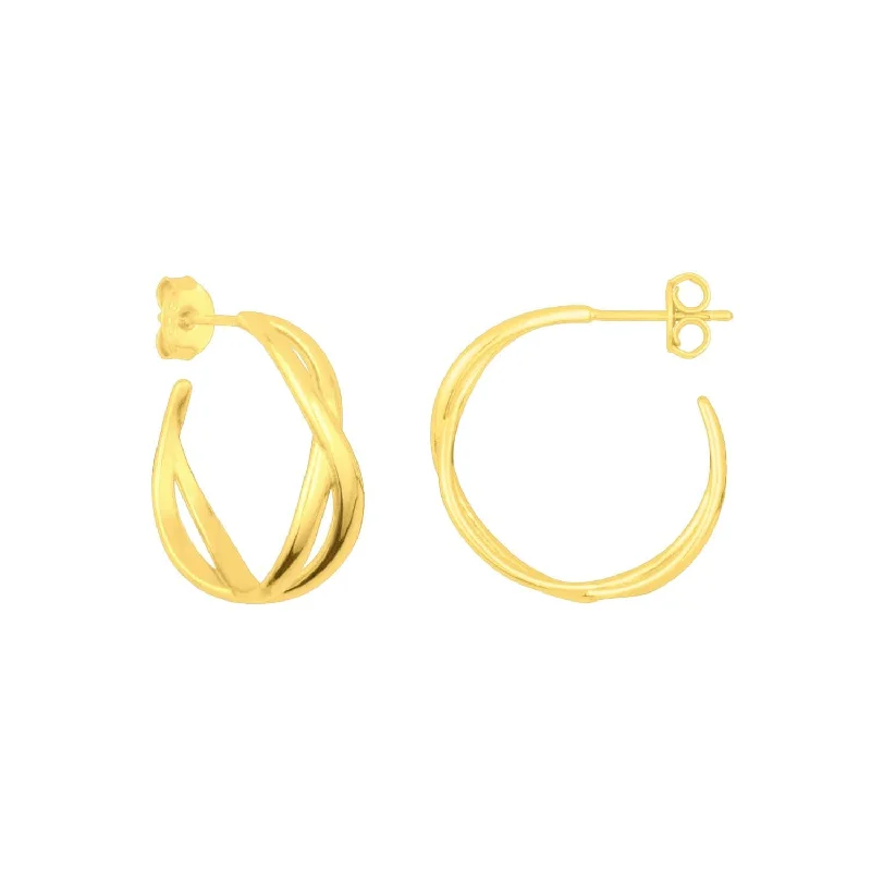 Gold Celine Hoops