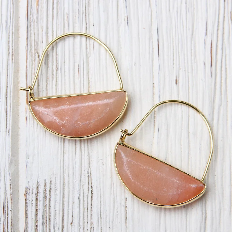 Scout Stone Prism Hoop - Sunstone/Gold