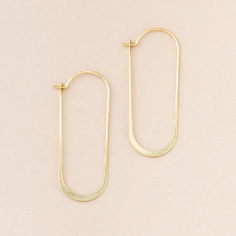 Scout Refined Earring Collection - Cosmic Oval Gold Vermeil