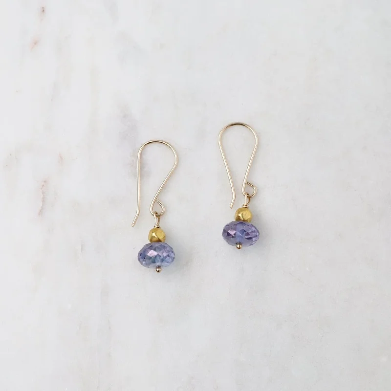 Mystic Quartz & Gold Vermeil Bead Drop Earring