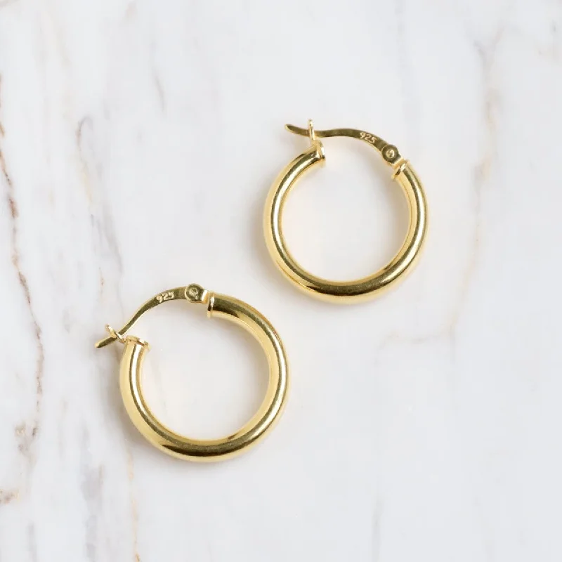 Isla Hoops - 14k Gold Plated Sterling Silver