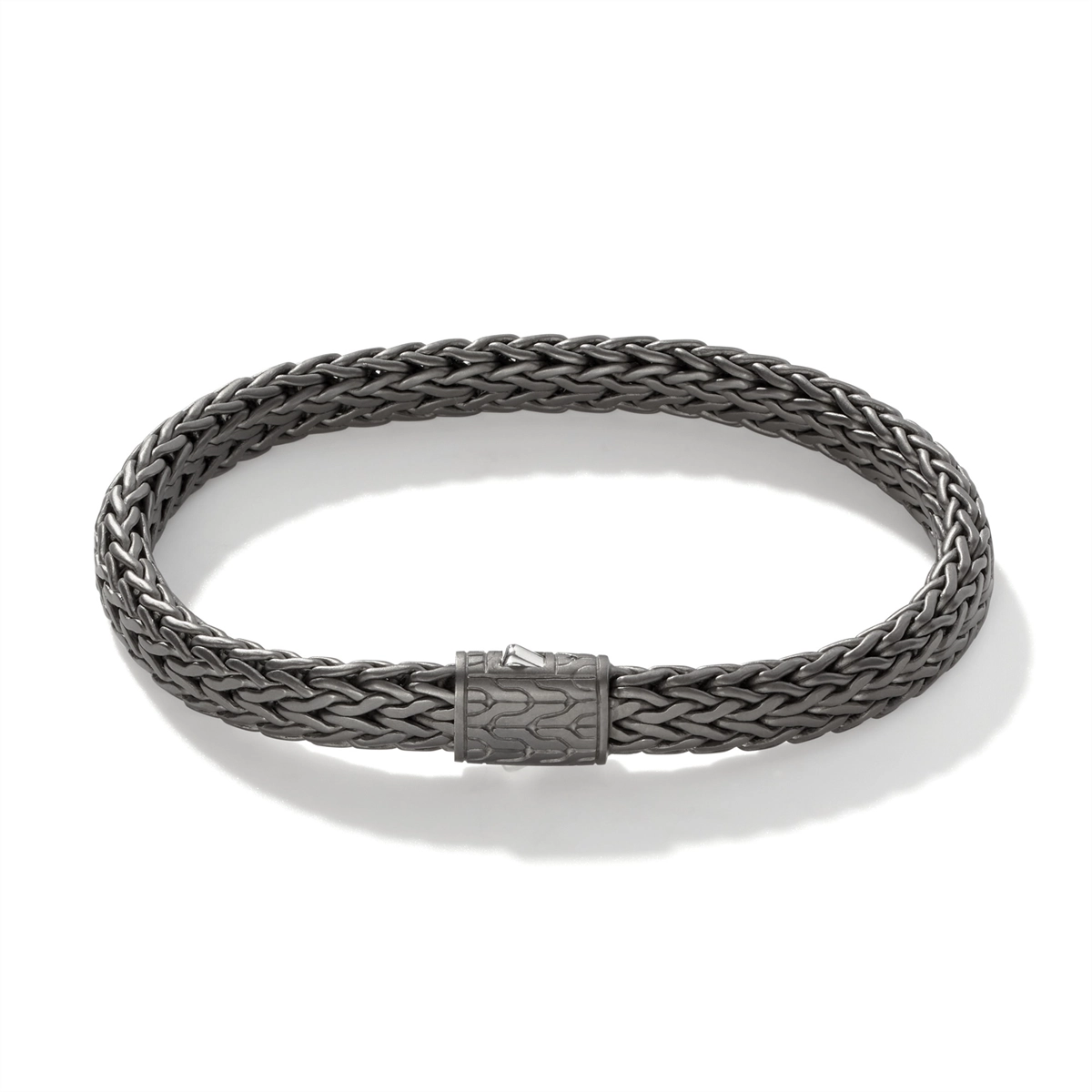 John Hardy Men's Classic Chain Blackened Silver Bracelet, Size Unisex X-Large