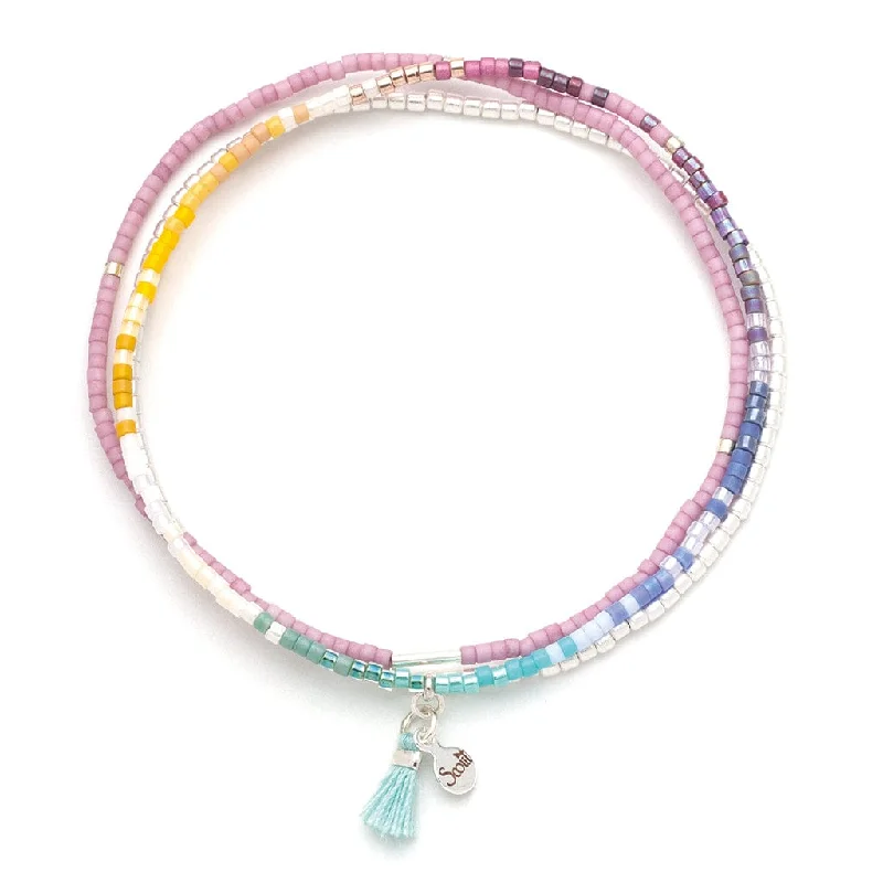 Scout Chromacolor Miyuki Bracelet Trio - Bright Multi/Silver