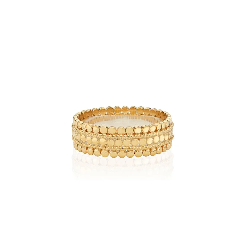 Scalloped Band Ring - Gold