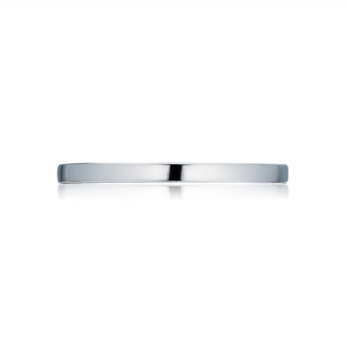 Tacori Sculpted Crescent 18K White Gold Flat Wedding Band, 1.5mm