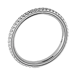 Verragio 14K White Gold Wedding Band