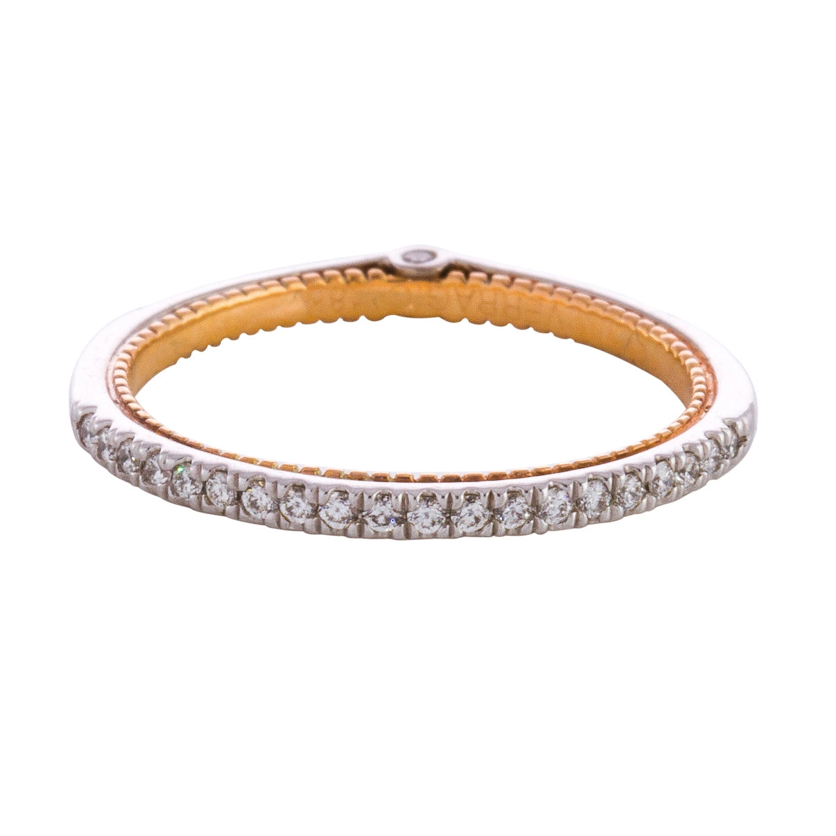 Verragio Couture 18K White & Yellow Gold Wedding Band